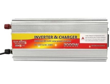 نمایی از اینورتر شارژر 3000 وات ROMEX مدل SUA–3000C مجهز به شارژر 20 آمپر مناسب برق اضطراری و خورشیدی