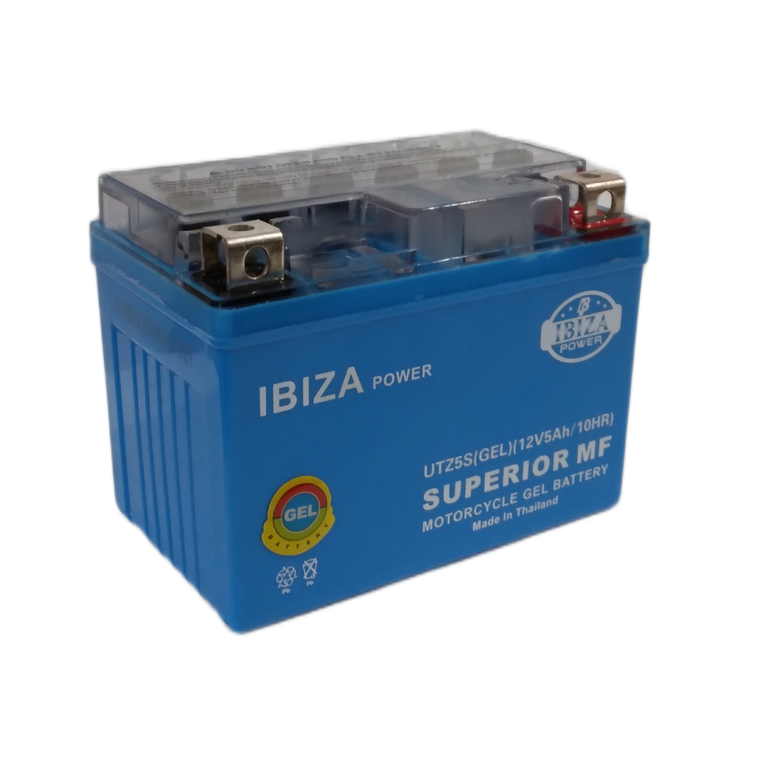 باتری موتور سیکلت 5 امپر کوتاه نمای سه رخ