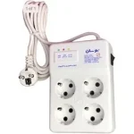 محافظ ۴ پریز کلیددار نوسان الکتریک مدل 22404