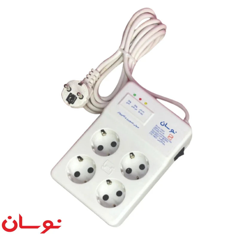 3a7d6b محافظ ۴ پریز صوتی و تصویری نوسان الکتریک مدل 22403