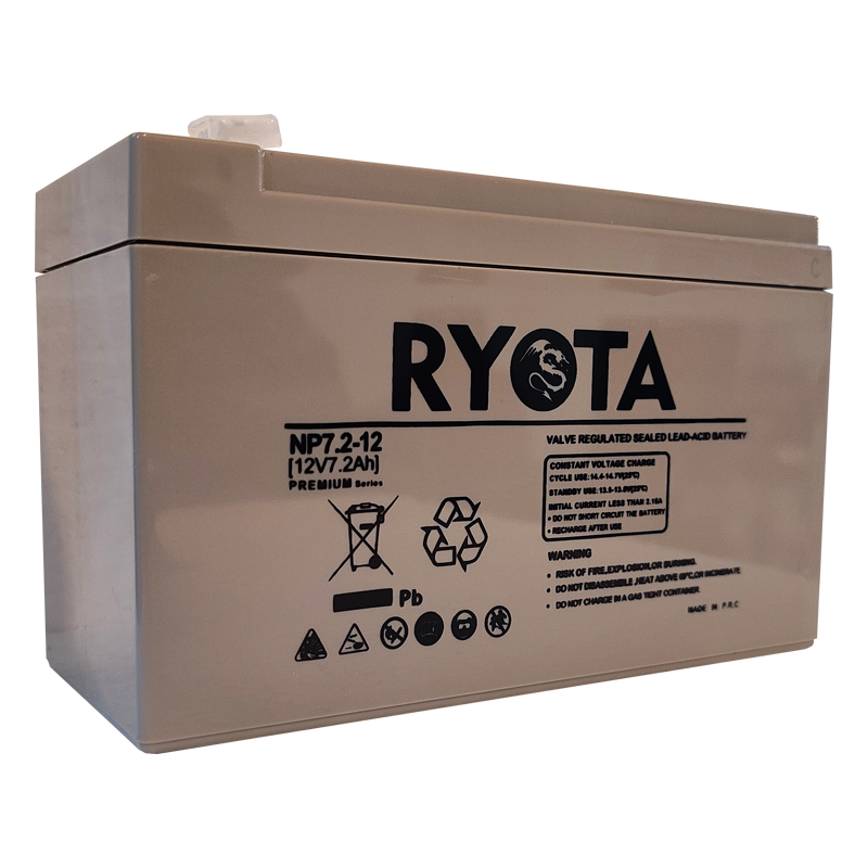 باتری 12 ولت 7.2 آمپرساعت ریوتا مدل PREMIUM7.2-12-NP