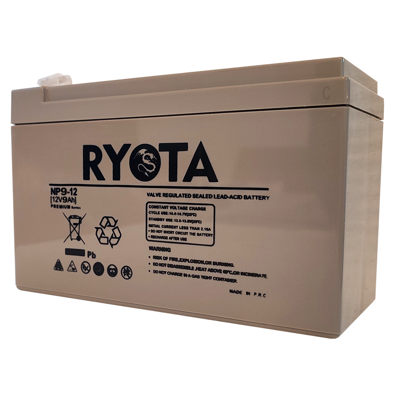 باتری 12 ولت 9 آمپرساعت ریوتا مدل PREMIUM9-12-NP